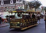 Disneyland trolley on main street Disneyland trolley on main street